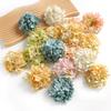 2Pcs Artificial Hydrangea Flowers 10cm Fake Flowers for Home Decor Wedding Marriage Decoration Supplies DIY Wreath Accessories