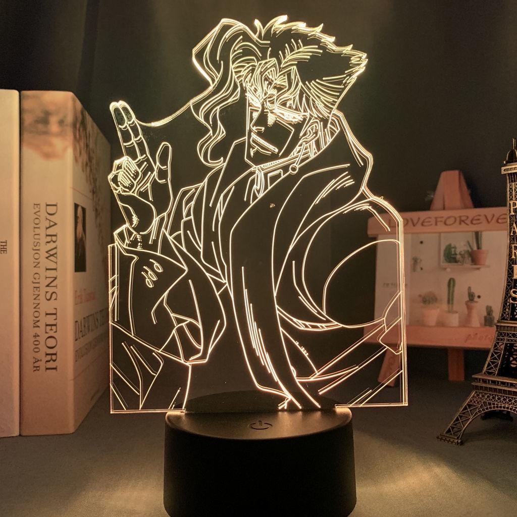 JoJo Bizarre Adventure Night Light JOJO Jolyne Figure Color Changing Lamp Cool Gift for Anime Fans