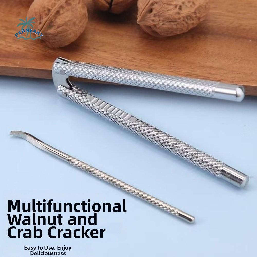 Easy Grip Multifunction Walnut Cracker Quick Crack Efficient Nut Sheller Stainless Steel Heavy Duty Pecan Sheller Home Use