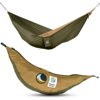 Гамак Ticket To The Moon Original Outdoor Camping Army Japanese 41036, Зеленый/Коричневый (Официальный продукт)