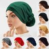 Soft Elastic Velvet Instant Turban Inner Hijabs Caps Hat Muslim Fashion Women's Headscarf Solid Color Women Hijab Bonnet