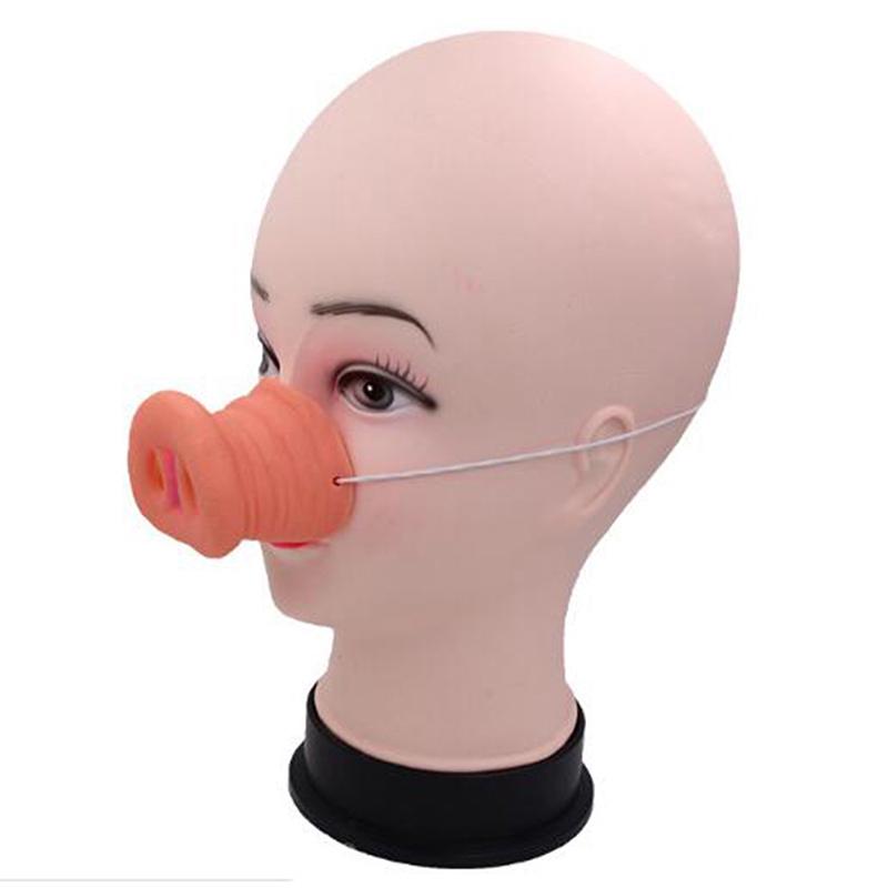 Милый Хэллоуинский резиновый свиной нос костюм пятачок смешные трюки тематическая маска для вечеринки