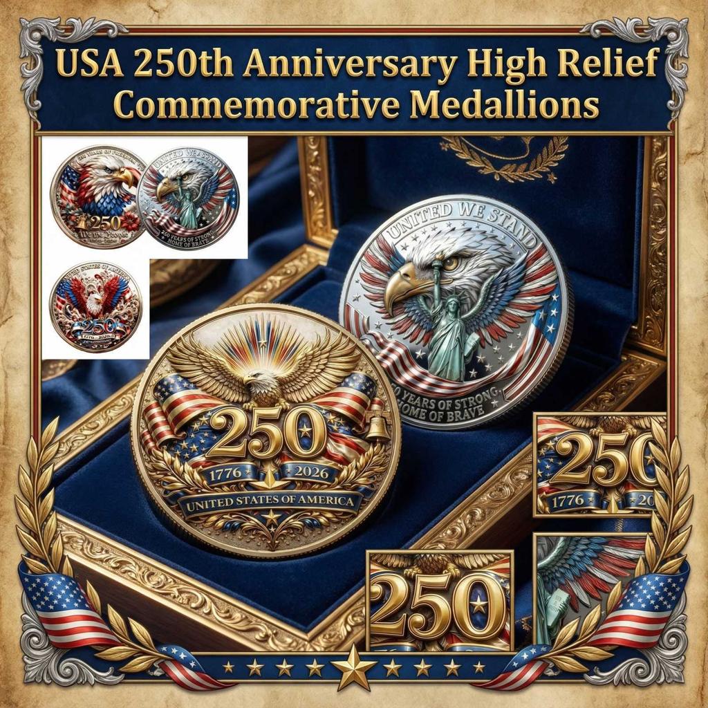 Медаль commemorative 3D-рельеф к 250-летию Памятная монета