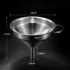 2pcs Stainless Steel Funnel Filter Jost 304 Multi-functional With Strainer