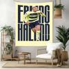 Haaland Theme Wall Decor Tapestry Art For Pet Memorial Birthdaywedding Party Backdrop Family Gift