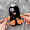 Plush Super Cute Duck X for IPhone16Pro Mobile Phone Case Autumn and Winter 15 Cartoon 14 Cute 13 Hand Warmer 12