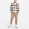 Nike Повседневная куртка-рубашка в клетку с воротником, мужская верхняя одежда, светло-красная, древесно-коричневая DR6862-104
