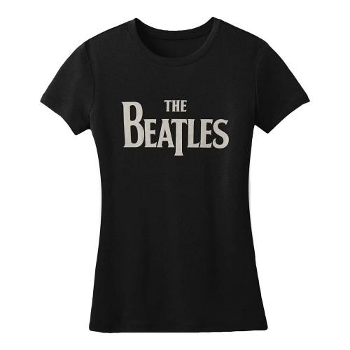 The Beatles Womens/Ladies Drop T Logo T-Shirt