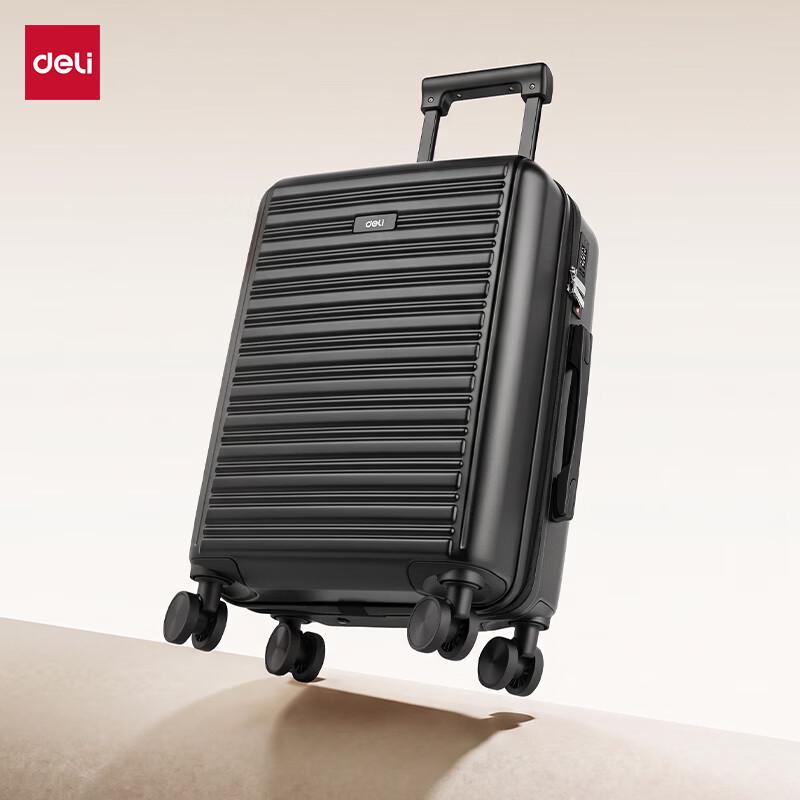 Deli Чемодан на колесиках для ручной клади с жестким корпусом и замком TSA