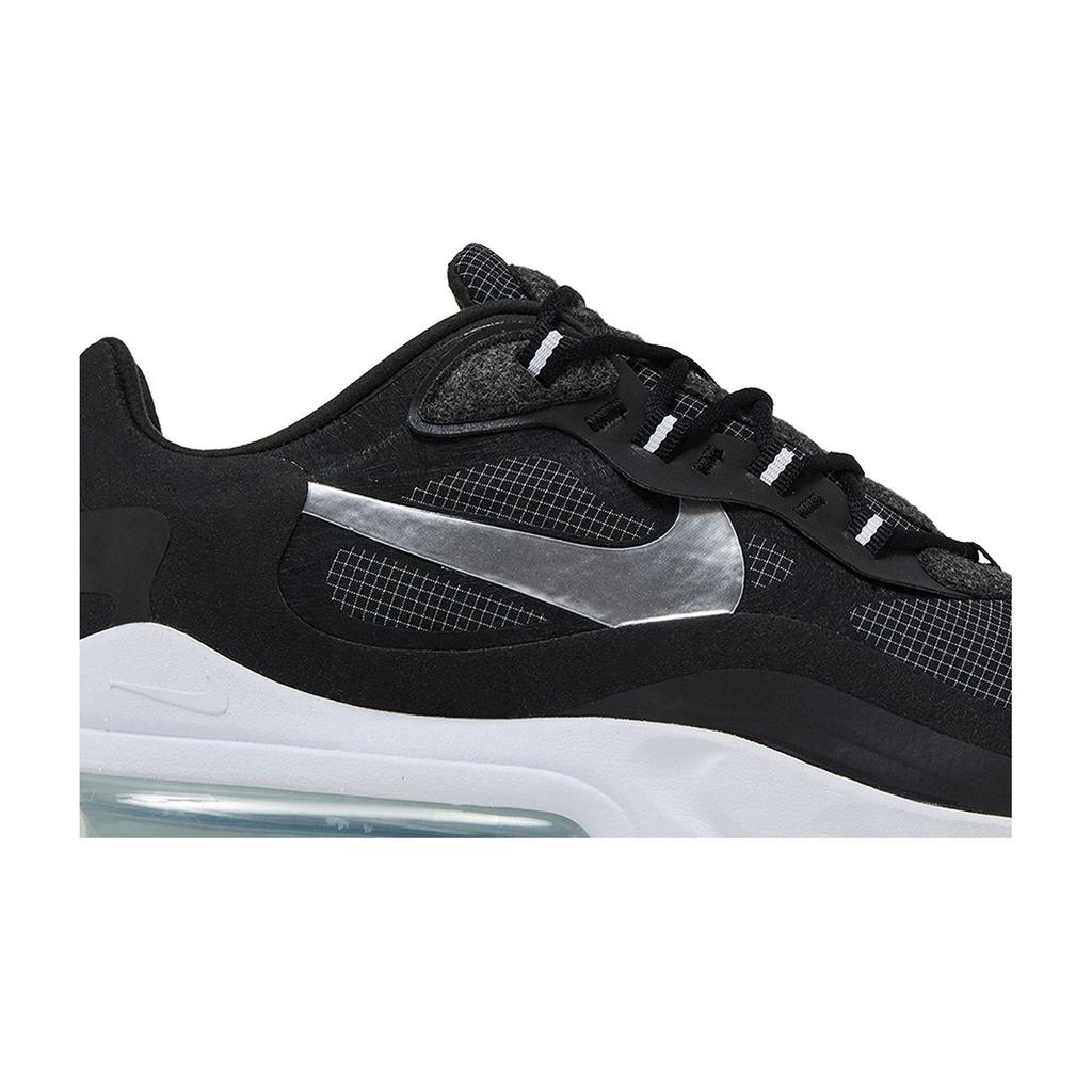 Nike Air Max 270 React 'Металлический серебристый' (унисекс) Черные / Металлический серебристый / Белые кроссовки для бега CQ4598 071