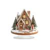 2D Рождественский Волшебный Дом Фигурка Мультяшный Замок Снежный Дом Рождественский Снежный Дом Статуэтка Настольная