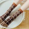Stripe Grid Five Finger Tube Socks Breathable Toe Separator Socks Split Toe Short Socks  Daily