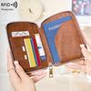 RFID Passport and Ticket Holder with Zipper - Unisex Travel Document Organizer