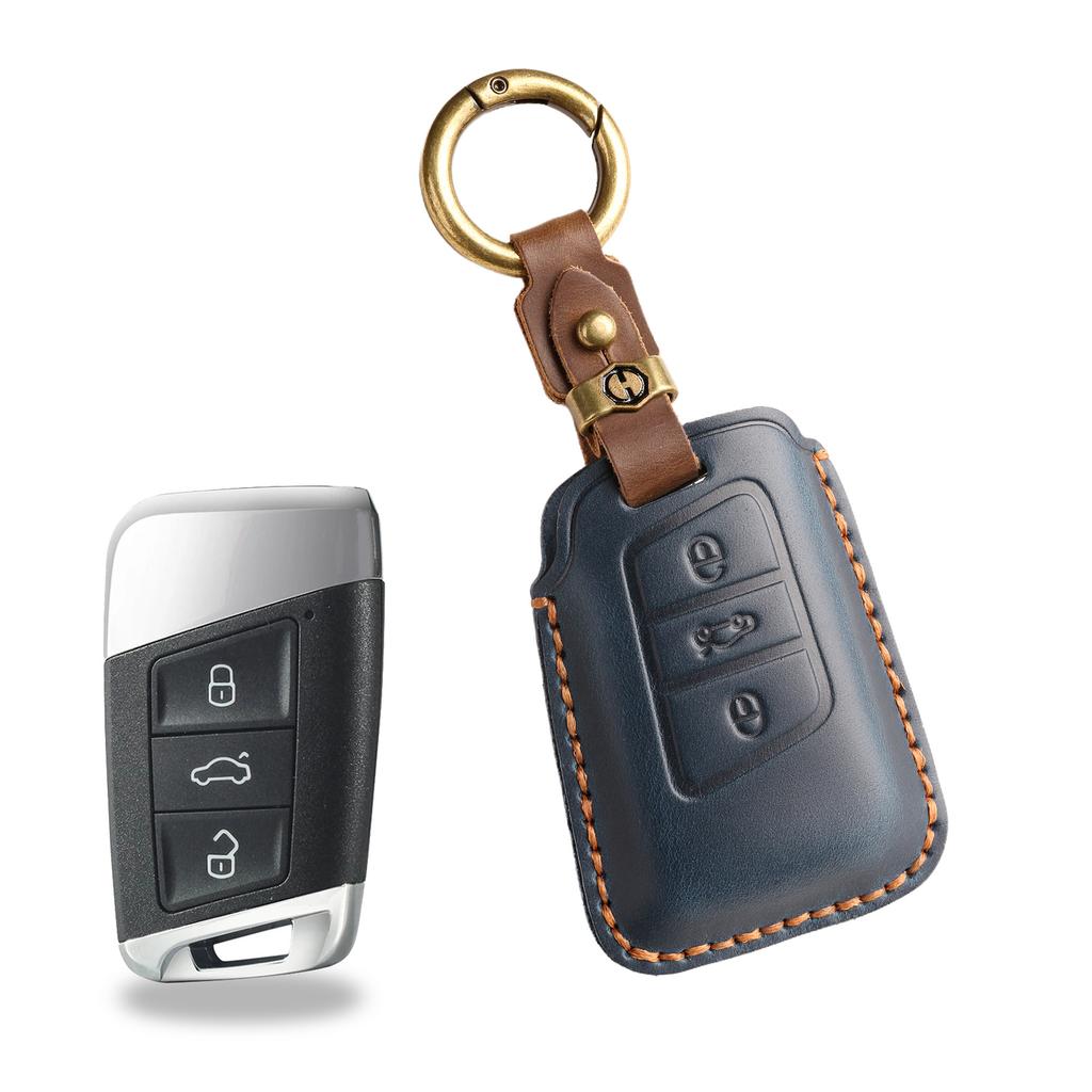 The retro key cover is suitable for Volkswagen's new Suiteng Langyi Exploration Song Yingdu Exploration Yue X car bag leather protective case