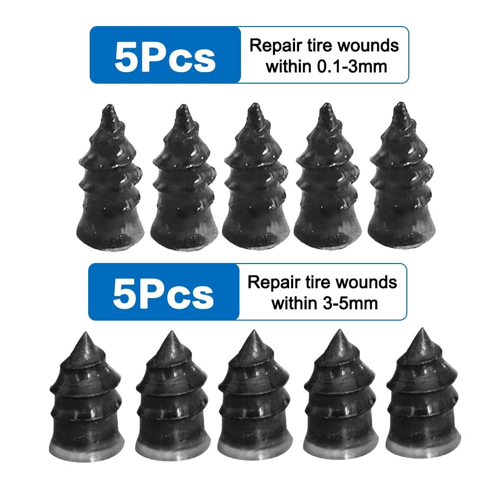 Vacuum Tyre Repair Nail Kit Tubeless Tyre Repair Rubber Nail Puncture Vacuum Tyre Quick Repair Tool Car Trucks Motorcycle Scooter Bike