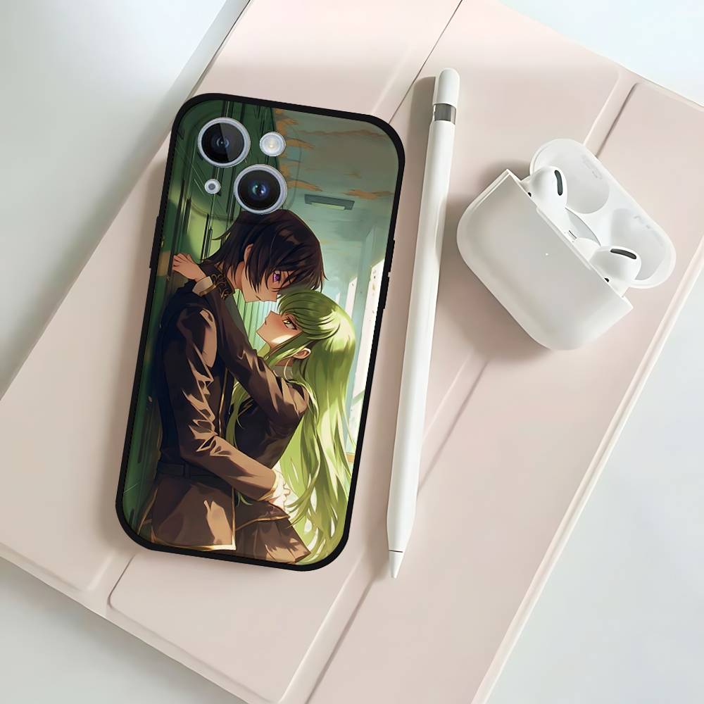 Аниме C-Codes G-Geass Черный Чехол Для Телефона Подходящий Для IPhone 17,16,15,11,13,14 Pro Max,Plus,X,Xr,Xs Max,13Mini