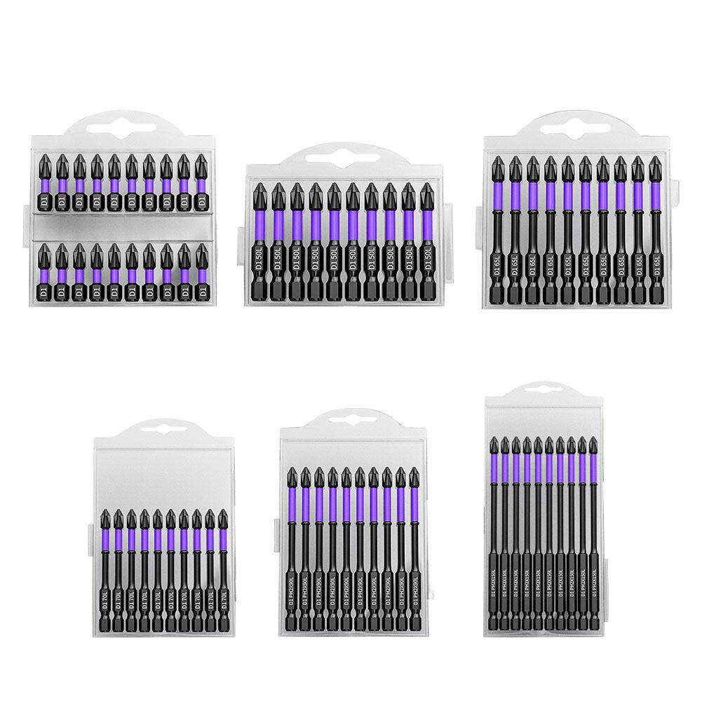 Крестовая отвертка Насадка Нескользящая PH2 Бита Легированная сталь Магнитная Твердость-Ударная Насадка 25/50/65/70/90/150мм Электродрель