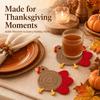 Handmade Hand-Crocheted Turkey Coasters Creative Funny Thanksgiving Turkey Coasters Cartoon Chicken Coaster Farmhouse