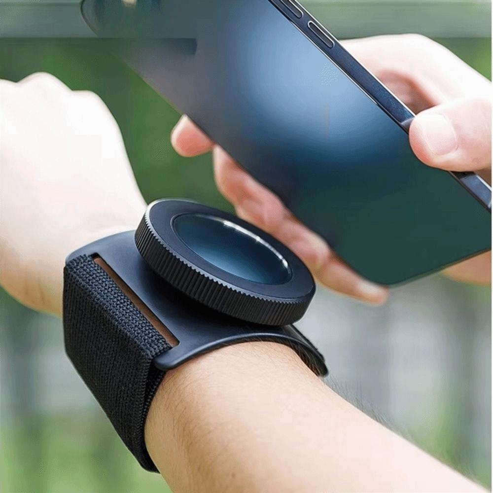 Firm Anti-Drop Magnetic Phone Rack 360 Degree Rotatable Running Armband Phone Stand  Outdoor