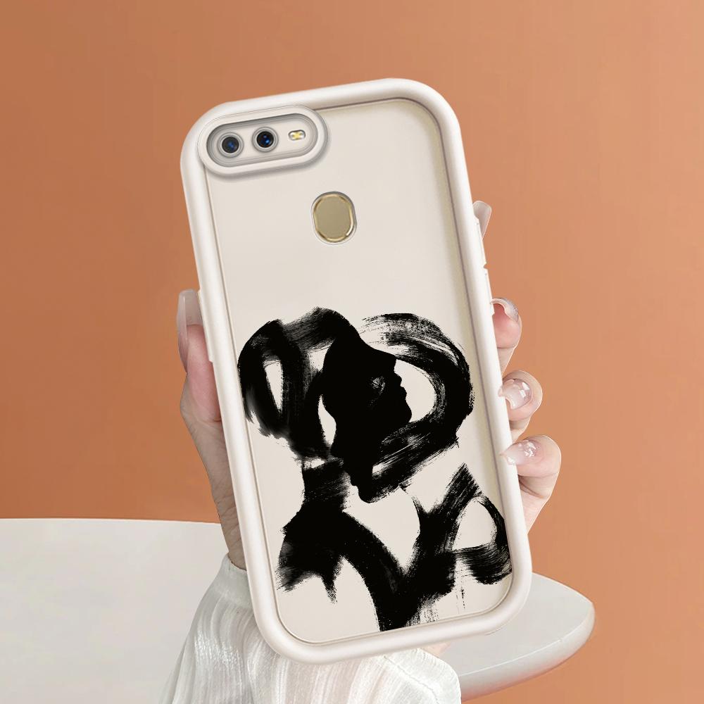 Мягкие силиконовые квадратные лестницы с мультяшным узором, полное покрытие, защита камеры, противоударный чехол для OPPO Reno Realme OnePlus