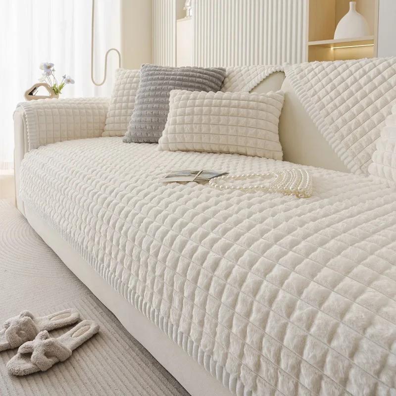 Sofa Cushion Plush  New Non-slip Sofa Cover Full Cover Sofa Towel