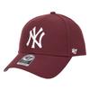 47 Cap MVP Hat Brand MLB New York Yankees NY Logo Street Unisex Stylish Baseball Cap Velcro Dark Maroon Wine Red Red 1 Piece Men's Women's