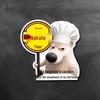 Стикеры на машину - Мем с Хакими Котом и Собачьими Эмодзи - Осторожно, Новичок/Средний Водитель