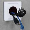 Rubber Pad With Outlet Hole 86Type Cable Socket Panel Cable Cover Wall Blank Panel Decorative Cover