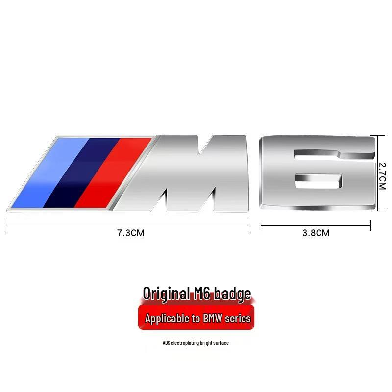 Наклейка-логотип на заднее крыло BMW M Series для M1-M6, 3 и 5 Серий, X6M