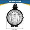 Пара противотуманных фар TOPUS для Mini Cooper R55 R56 R57 R58 R59 2007-2015, Mini Clubman 2006-2013, передний бампер, противотуманная фара БЕЗ лампочек, левая и правая стороны, прозрачные