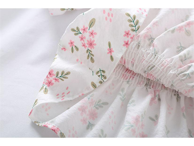 Женская рубашка с цветочным принтом и рюшами - Новый летний стиль Douyin, Приталенная, Милая и Модная