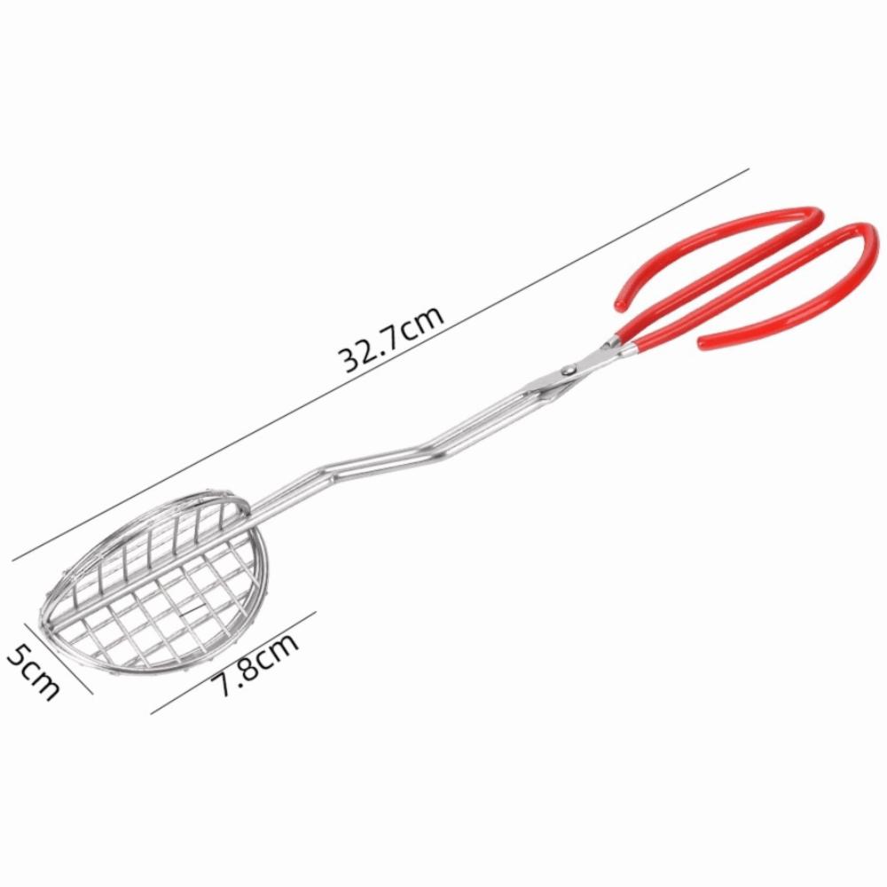 Stainless Steel Tortilla Press Maker Silver Taco Fryer Tongs Durable Taco Shell Holder Frying