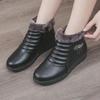 Женские зимние туфли Plus Velvet из утолщенной нескользящей водонепроницаемой кожи для людей среднего и пожилого возраста