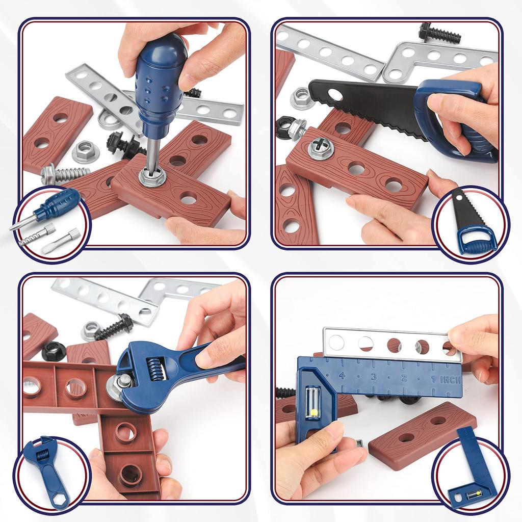 Assembling Toy Storage 2 3 4 5 6 Year Old Boys Birthday Present Ranking Play Carpenter Children Tools Toys Play House Gift Christmas Gift