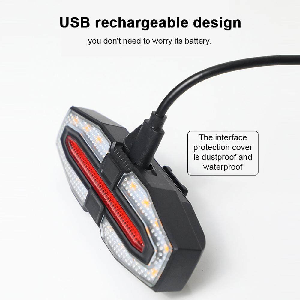 Задний фонарь для велосипеда Компактный размер Ночной велосипедный фонарь Двухцветный задний фонарь для велосипеда Непромокаемый задний фонарь для велосипеда