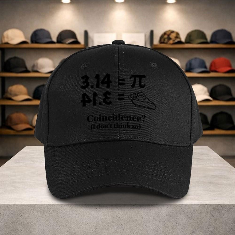 Pi Day Math Humor Baseball Cap Adjustable Polyester Sun Hat for Unisex Daily Wear