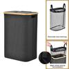 Slim Laundry Hamper Dirty Clothes Basket with Lid Large Capacity Handle Design Foldable