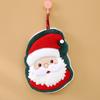 1PC Hand Towel Multi Element Christmas Creative Embroidery Thickened Hanging Cartoon Small Towel Household Coral Fleece Cute