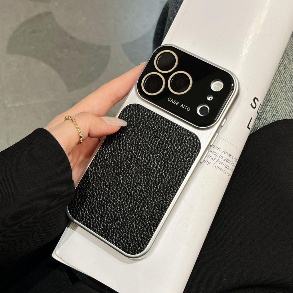 Набор совместимых чехлов для iPhone: 17 Чехол с текстурой личи, Пленка на объектив Apple 16 Pro Max, 15 Пылезащитный протектор