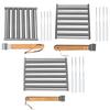 Hot Dog Roller Rack with Wooden Handle BBQ Sausage Roller Rack Steamer