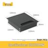 Desktop Cable Management Box: Flip-up Cover for Desk Cable Hole - Wire Pass-through and Decorative Rectangular Plate