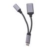 USB C to USB3.0 OTG Adapter Cable Fast Stable Transfer Aluminium Alloy Fast Charging for Computer Phone Tablet