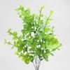 5 Heads 25 Mesh Simulated Eucalyptus Leaf Home Living Room Photography Shooting Props Green Plants Dried Flowers Simulated Flowers