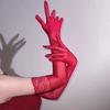 Thin Transparent Gloves 51CM Length Cosplay Gloves Sexy Stage Performance Gloves  Stage Shows