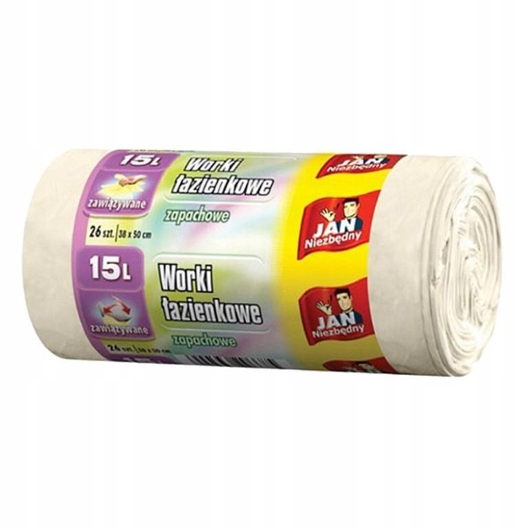 Jan Niezbędny bathroom garbage bags tied with scent 15l 26 pcs
