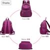 Zhongningyifeng ZNYF Backpack for Small Mini Cute Nylon Bag for Design Wide Women, Backpack, Girls, Waterproof, Lightweight, Popular, 3-Way (Black