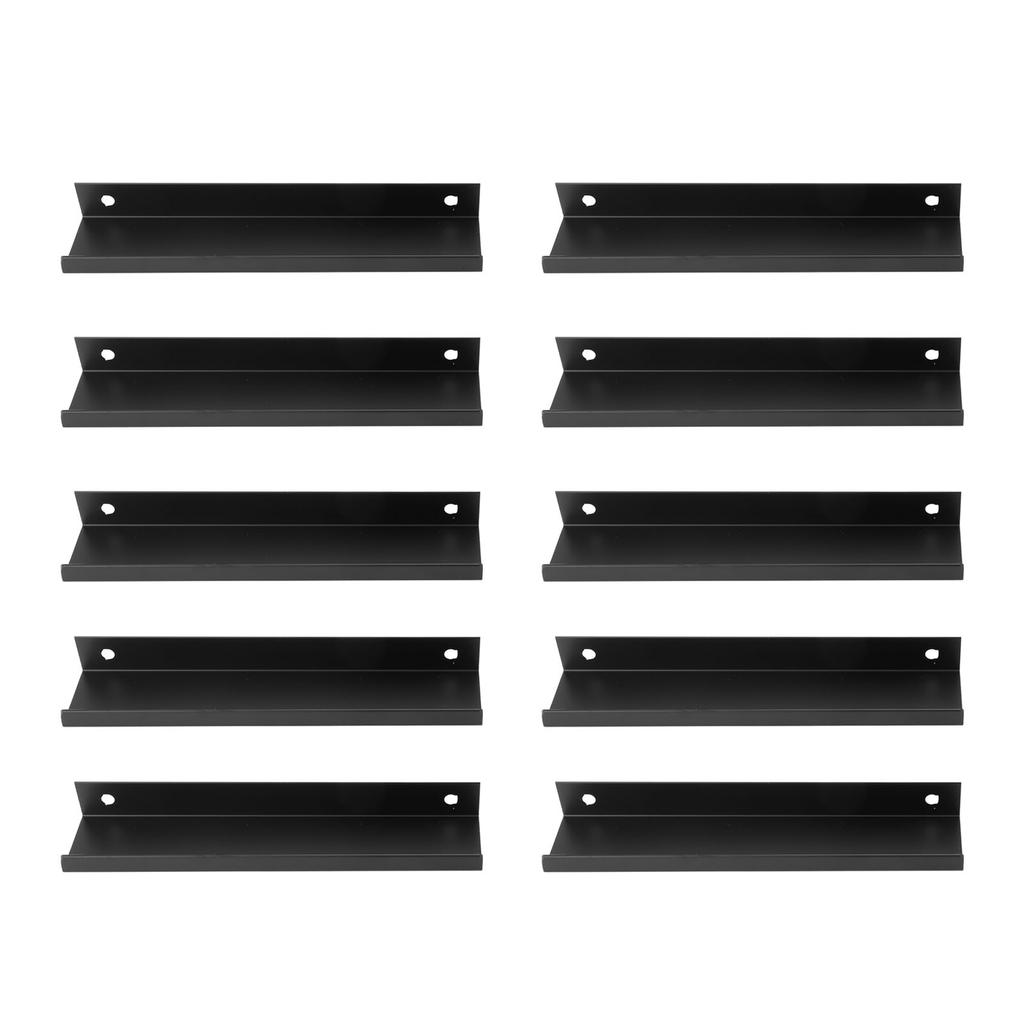 10 шт., черная современная ручка-скоба из алюминиевого сплава толщиной 1 мм, скрытая ручка-скоба для шкафа 