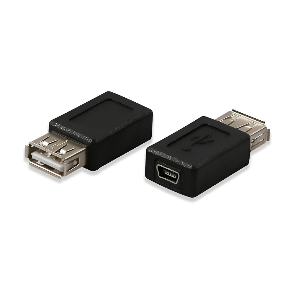 Adapter żeńskie usb - żeńskie mini usb przejściówka złączka miniusb