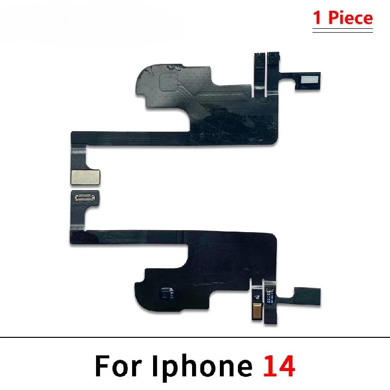 Front Ear Earpiece Speaker Proximity Light Sensor Flex Ribbon Cable for iPhone 13-16 PM with Mic Ear Speaker Ribbon Repair Parts