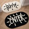 High Absorbency Imitation Cashmere Mat Quick Dry Absorbent Doormat Non-Slip Floor Mat  Bedroom